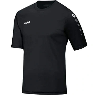 Afbeelding van Team KM Voetbalshirt Junior Black 990 104 Zwart Voetbalshirts
