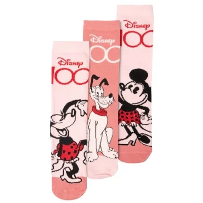Afbeelding van Disney Minnie Mouse damessokken, roze, 3 paar, Roze