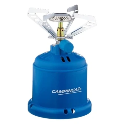 Afbeelding van Campingaz 206 S campingkooktoestel, licht gasfornuis voor camping/feestjes, blauw