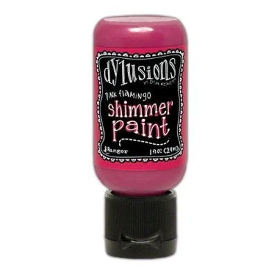 Afbeelding van Ranger Dylusions Shimmer Paint Flip Cap Bottle Pink Flamingo DYU81449 Dyan Reaveley (02 23)
