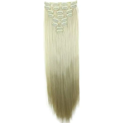 Afbeelding van PRETTYSHOPCE8d Haarverlenging, XL, 60 cm, 7 stuks, haarverlengingen, lichtblond