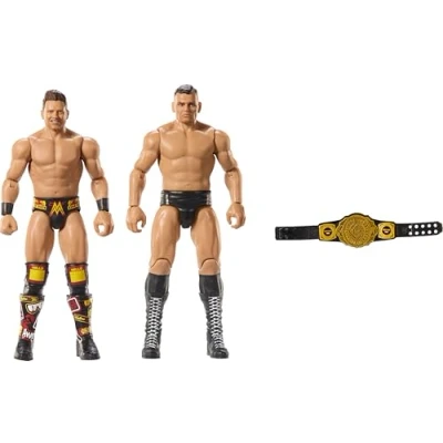Afbeelding van Mattel WWE Main Event Championship Showdown 2 stuks actiefiguren en accessoires, serie #20 Gunther &amp; The Miz Verzamelset