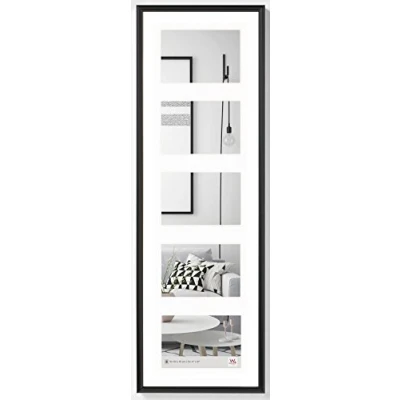 Afbeelding van walther design KB515H Galeria galerielijst van kunststof voor 5 x 10 15 cm, zwart