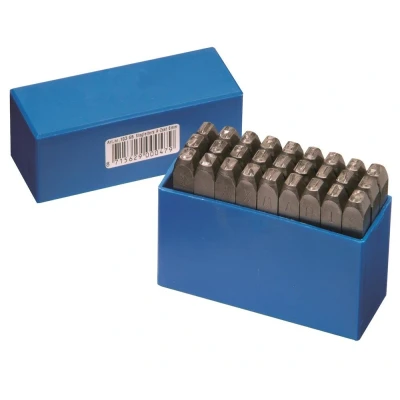 Afbeelding van Gravurem slagletterset met de letters A tot Z 12mm