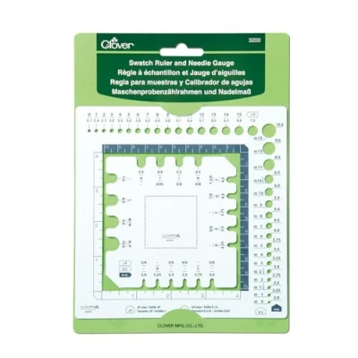 Afbeelding van Clover Swatch liniaal en naaldmeter, kunststof pet, andere, eenheidsmaat