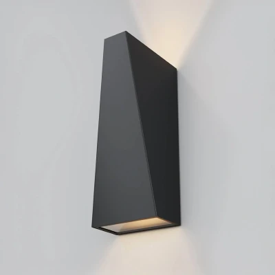 Afbeelding van LED buitenwandlamp Times Square zwart