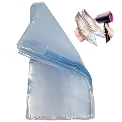 Afbeelding van Krimpbare verpakkingszakken, warme krimpfolie, waterdicht, transparant, intrekbaar, voor geschenkverpakking (100 stuks, 20 x 35 cm)