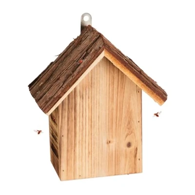 Afbeelding van Relaxdays lieveheersbeestjes hotel insectenhotel met klep om op te hangen tuin