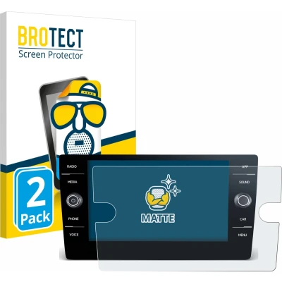 Afbeelding van BROTECT Screenprotector voor Volkswagen Passat Variant 2017 Discover Media 8&quot; 2019 Folie Beschermfolie matte (2 Stuks)
