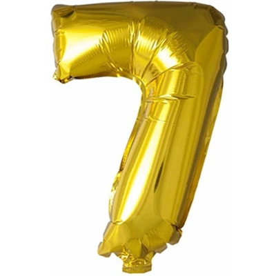 Afbeelding van Ballon folie 7 goud 40cm