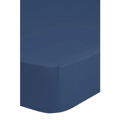 Afbeelding van Good Morning Hoeslaken 140x200 cm denimkleurig