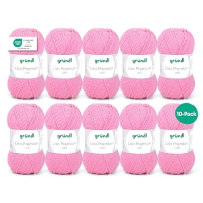 Afbeelding van Gründl Lisa Premium Ballen, Acryl, Fuchsia, 34 x 31 8 cm, 10 stuks