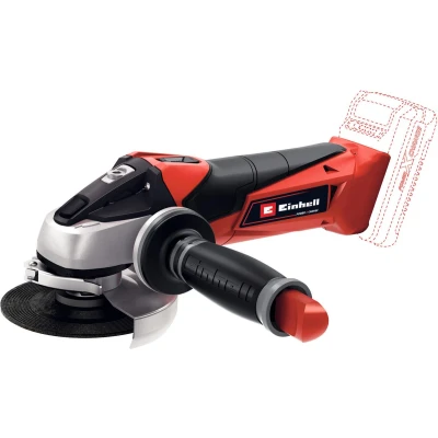 Afbeelding van Einhell accu Haakse Slijper TE AG 18/115 Li Solo + Accessoires Power X Change 18 V/Li ion Ø115 mm 8.500 t/min Incl. 1x slijpschijf, Lamellenschijf en transport /opbergkoffer Excl. lader