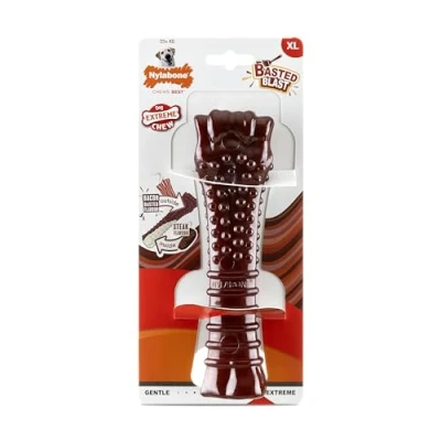 Afbeelding van Bot Nylabone Bruin Bacon XL