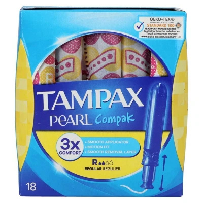 Image de Tampax Pearl Compak Regular 18
