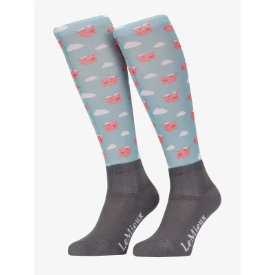 Image de LeMieux Chaussettes d&#039;Équitation Footsie Flying PigsVendu par Agradi