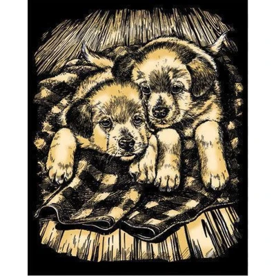 Afbeelding van Krasfolie Puppies