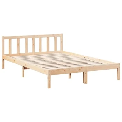 Afbeelding van vidaXL Bedframe extra lang zonder matras massief grenenhout 160x210 cm