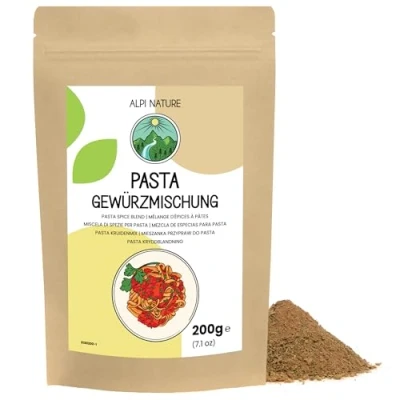 Image de Alpi Nature Mélange d&#039;Épices pour Pâtes 200g, Épices et Herbes Pâtes, Italiennes Spaghetti