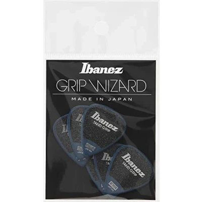 Image de Ibanez PPA14MSGYE 6 médiators Grip Wizard série Sand jaune medium 0,8mm