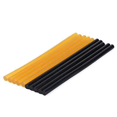Afbeelding van Keenso 10 stuks lijmstiften voor reparatie en uitdeuken van auto&#039;s, 11 mm x 270 mm, 5 zwart, geel