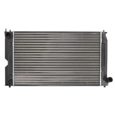 Afbeelding van THERMOTEC D72056TT Radiateur Aluminium 625 398 34 Handgeschakeld Koelribben mechanisch gelast TOYOTA: Corolla IX Hatchback, Verso
