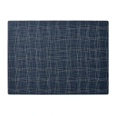Afbeelding van APS 60586 placemat van siliconen, wasbaar, vuilafstotend, antislip, 45 x 33 cm, donkerblauw