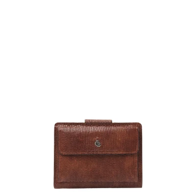 Afbeelding van Castelijn &amp; Beerens Donna Damesportemonnee 6 pasjes RFID cognac