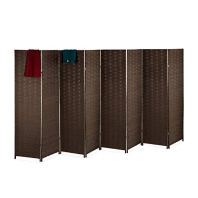 Afbeelding van Relaxdays kamerscherm 6 panelen kamerverdeler klapbaar scheidingswand roomdivider bruin