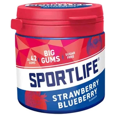 Afbeelding van Sportlife Strawberry Blueberry 4 x 99 gram