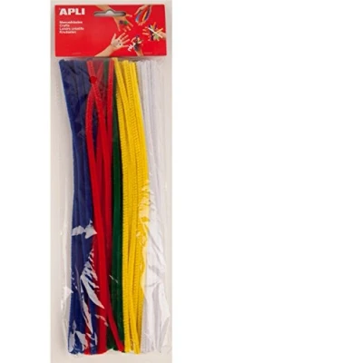 Image de APLI CREA CHENILLEDRAAD 300X5MM ASS. KLEUREN 50 ST