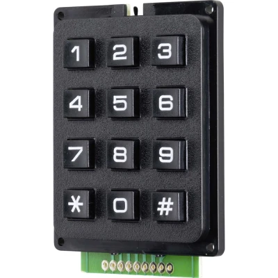 Afbeelding van TRU COMPONENTS Druktoetsenveld Keypad matrix 3 x 4 1 stuk(s)