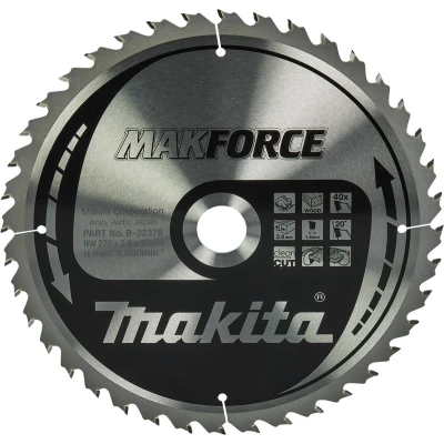 Afbeelding van Makita Zaagblad Hout 270X30x2,6 40T 20G B 32378