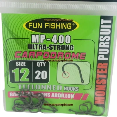 Afbeelding van Fun Fishing Haak MP 400 Ultra Strong Barbless (20 pcs) Maat : 12