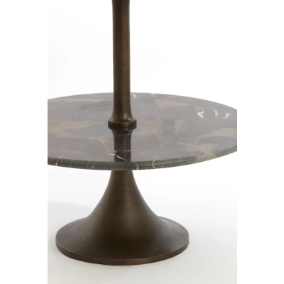 Afbeelding van Light &amp; Living Etagere VERMENTINO Ø51x100cm Bruin