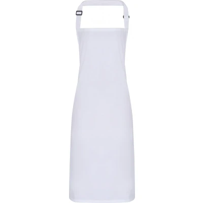 Afbeelding van Premier Waterproof bib apron PR115 White