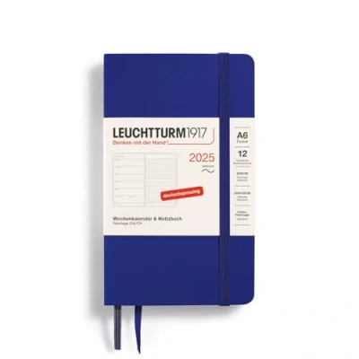 Afbeelding van LEUCHTTURM1917 370534 Zakagenda 2025, A6 formaat, softcover, Duitse inkt
