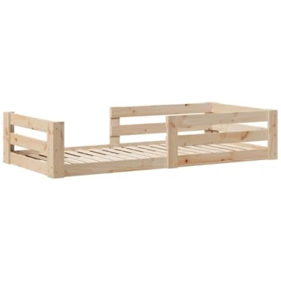 Afbeelding van vidaXL Bedframe zonder matras massief grenenhout 80x200 cm