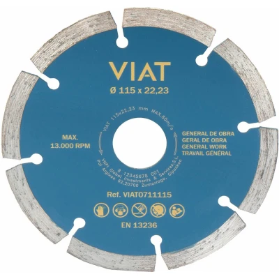 Afbeelding van Snijschijf Viat 0711115 Metselwerk/werken Droog Ø 115 x 2 22,2 mm