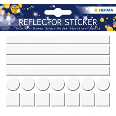 Afbeelding van HERMA 19198 REFLECTOR STICKERS NEUTRALE STRIPS