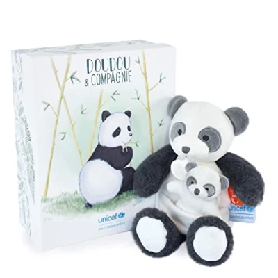 Image de Animal en peluche Doudou et Compagnie Panda Bébé moi