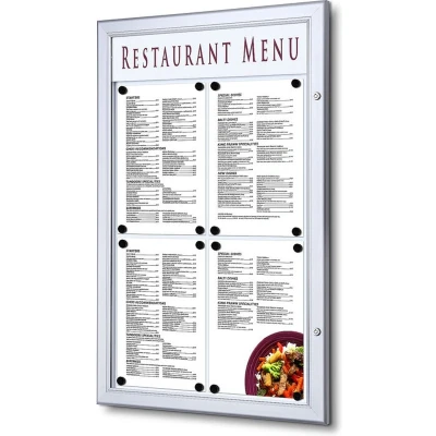 Afbeelding van Outdoor Menubord Logo 4 X A4 Portrait Syna SCZ4XA4