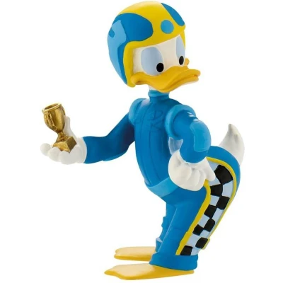 Afbeelding van Disney Donald Duck Roadster Racers taart topper decoratie 6,5 cm.