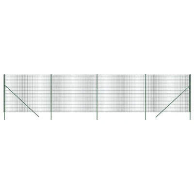 Afbeelding van Draadgaashek 1,8x10 m gegalvaniseerd staal groen