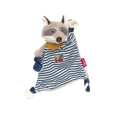 Afbeelding van sigikid knuffeldoekje wasbeer blauw