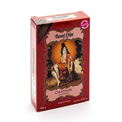 Afbeelding van Sitarama Henna Poeder Kleur: Kastanjebruin 100g