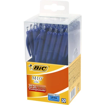 Afbeelding van Balpen Bic M10 Tubo 50 blauw medium Omdoos a stuk 500 stuks