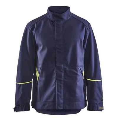 Image de Veste de soudeur marine/jaune fluorescent