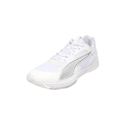 Afbeelding van Puma Accelerate PRO 4 Handbalschoenen white/silvercoloured, Heren, Maat: 44.5, White/silver coloured Textiel/ synthetisch