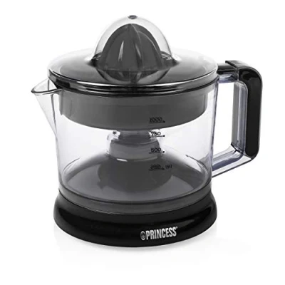 Afbeelding van Princess Citruspers 201004 Elektrische 1 liter Instelbaar pulpfilter Zwart